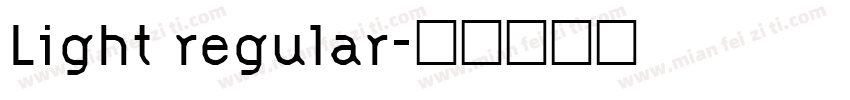 Light regular字体转换